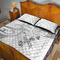 Brain Cancer Awareness Quilt Bed Set Ribbon Polynesian Pattern LT05 - Polynesian Pride