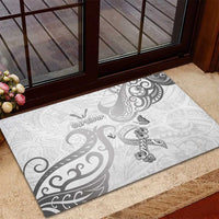 Brain Cancer Awareness Rubber Doormat Ribbon Polynesian Pattern LT05 - Polynesian Pride