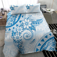 Polynesian Pattern With Plumeria Flowers Bedding Set Blue LT05 - Polynesian Pride