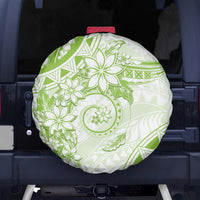 Polynesian Pattern With Plumeria Flowers Spare Tire Cover Lime Green LT05 - Polynesian Pride