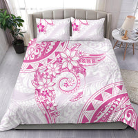 Polynesian Pattern With Plumeria Flowers Bedding Set Pink LT05 - Polynesian Pride
