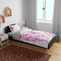 Polynesian Pattern With Plumeria Flowers Bedding Set Pink LT05 - Polynesian Pride