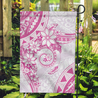 Polynesian Pattern With Plumeria Flowers Garden Flag Pink LT05 Garden Flag Pink - Polynesian Pride