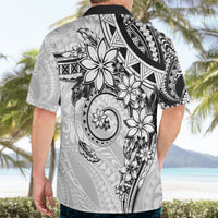 Polynesian Pattern With Plumeria Flowers Hawaiian Shirt White LT05 - Polynesian Pride
