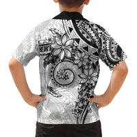 Polynesian Pattern With Plumeria Flowers Hawaiian Shirt White LT05 - Polynesian Pride