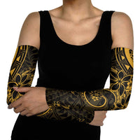 Polynesian Sunset Plumeria Arm Sleeves Gold Polynesian Tattoo LT05 - Polynesian Pride