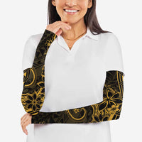 Polynesian Sunset Plumeria Arm Sleeves Gold Polynesian Tattoo LT05 - Polynesian Pride