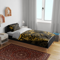 Polynesian Sunset Plumeria Bedding Set Gold Polynesian Tattoo LT05 - Polynesian Pride