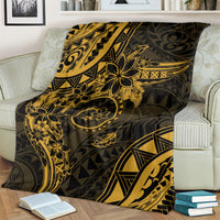 Polynesian Sunset Plumeria Blanket Gold Polynesian Tattoo LT05 - Polynesian Pride