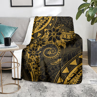 Polynesian Sunset Plumeria Blanket Gold Polynesian Tattoo LT05 - Polynesian Pride