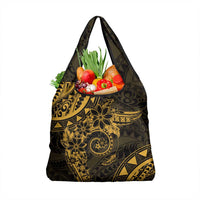 Polynesian Sunset Plumeria Grocery Bag Gold Polynesian Tattoo LT05 1-pack One Size Gold - Polynesian Pride