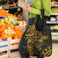 Polynesian Sunset Plumeria Grocery Bag Gold Polynesian Tattoo LT05 - Polynesian Pride
