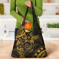 Polynesian Sunset Plumeria Grocery Bag Gold Polynesian Tattoo LT05 - Polynesian Pride