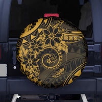 Polynesian Sunset Plumeria Spare Tire Cover Gold Polynesian Tattoo LT05 - Polynesian Pride
