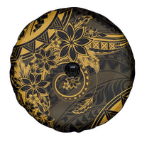 Polynesian Sunset Plumeria Spare Tire Cover Gold Polynesian Tattoo LT05 - Polynesian Pride