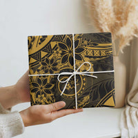 Polynesian Sunset Plumeria Wrapping Paper Gold Polynesian Tattoo LT05 - Polynesian Pride