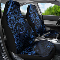 Polynesian Sunset Plumeria Car Seat Cover Navy Polynesian Tattoo