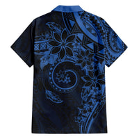 Polynesian Sunset Plumeria Hawaiian Shirt Navy Polynesian Tattoo LT05 - Polynesian Pride