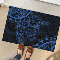 Polynesian Sunset Plumeria Rubber Doormat Navy Polynesian Tattoo LT05 - Polynesian Pride