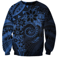 Polynesian Sunset Plumeria Sweatshirt Navy Polynesian Tattoo LT05 Unisex Navy - Polynesian Pride