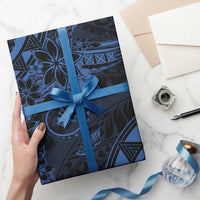 Polynesian Sunset Plumeria Wrapping Paper Navy Polynesian Tattoo LT05 - Polynesian Pride