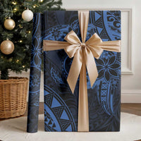 Polynesian Sunset Plumeria Wrapping Paper Navy Polynesian Tattoo LT05 - Polynesian Pride
