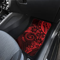 Polynesian Sunset Plumeria Car Mats Red Polynesian Tattoo LT05 - Polynesian Pride
