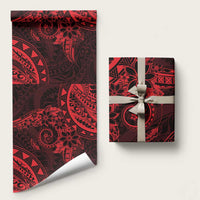 Polynesian Sunset Plumeria Wrapping Paper Red Polynesian Tattoo LT05 58" × 23" Red - Polynesian Pride