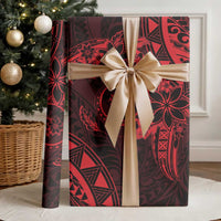 Polynesian Sunset Plumeria Wrapping Paper Red Polynesian Tattoo LT05 - Polynesian Pride