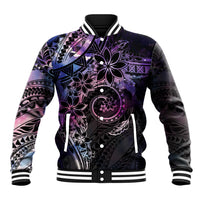 Polynesian Sunset Plumeria Baseball Jacket Galaxy Polynesian Tattoo LT05 Unisex Galaxy - Polynesian Pride