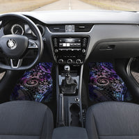 Polynesian Sunset Plumeria Car Mats Galaxy Polynesian Tattoo LT05 Set 2pcs - Front Galaxy - Polynesian Pride