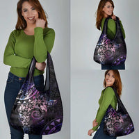 Polynesian Sunset Plumeria Grocery Bag Galaxy Polynesian Tattoo LT05 - Polynesian Pride