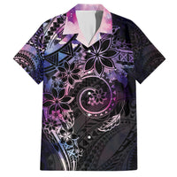 Polynesian Sunset Plumeria Hawaiian Shirt Galaxy Polynesian Tattoo LT05 Galaxy - Polynesian Pride