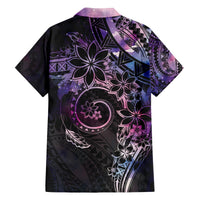 Polynesian Sunset Plumeria Hawaiian Shirt Galaxy Polynesian Tattoo LT05 - Polynesian Pride