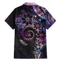 Polynesian Sunset Plumeria Hawaiian Shirt Galaxy Polynesian Tattoo LT05 - Polynesian Pride