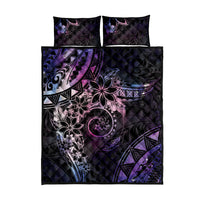 Polynesian Sunset Plumeria Quilt Bed Set Galaxy Polynesian Tattoo LT05 - Polynesian Pride