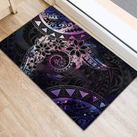 Polynesian Sunset Plumeria Rubber Doormat Galaxy Polynesian Tattoo LT05 - Polynesian Pride