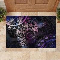 Polynesian Sunset Plumeria Rubber Doormat Galaxy Polynesian Tattoo LT05 - Polynesian Pride