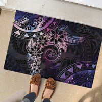 Polynesian Sunset Plumeria Rubber Doormat Galaxy Polynesian Tattoo LT05 - Polynesian Pride