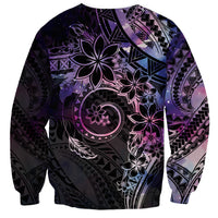 Polynesian Sunset Plumeria Sweatshirt Galaxy Polynesian Tattoo LT05 - Polynesian Pride