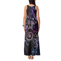 Polynesian Sunset Plumeria Tank Maxi Dress Galaxy Polynesian Tattoo LT05 - Polynesian Pride