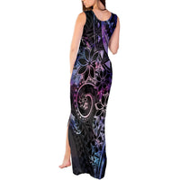 Polynesian Sunset Plumeria Tank Maxi Dress Galaxy Polynesian Tattoo LT05 - Polynesian Pride