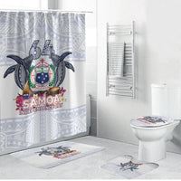 Samoa Independence Day Bathroom Set Samoa United For A New Beginning LT05 Bathroom Set (4 pcs) White - Polynesian Pride