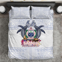 Samoa Independence Day Bedding Set Samoa United For A New Beginning LT05 White - Polynesian Pride
