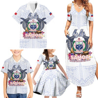 Samoa Independence Day Family Matching Summer Maxi Dress and Hawaiian Shirt Samoa United For A New Beginning LT05 - Polynesian Pride
