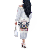 Samoa Independence Day Off The Shoulder Long Sleeve Dress Samoa United For A New Beginning LT05 - Polynesian Pride