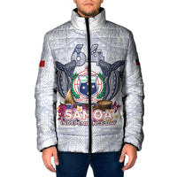 Samoa Independence Day Padded Jacket Samoa United For A New Beginning LT05 Men White - Polynesian Pride