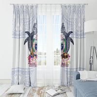 Samoa Independence Day Window Curtain Samoa United For A New Beginning LT05 - Polynesian Pride