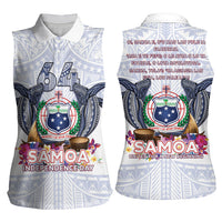 Samoa Independence Day Women Sleeveless Polo Shirt Samoa United For A New Beginning