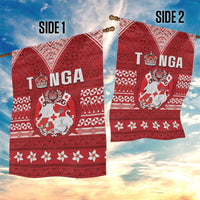 Tonga King Tupou VI Day Garden Flag Traditional Tongan Kupesi Pattern LT05 - Polynesian Pride